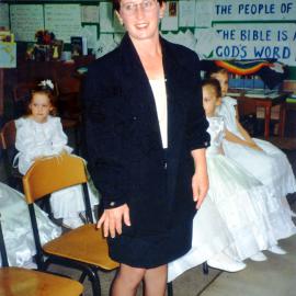 Sally Whitely at the St Augustine's School Mini-Debutante Ball, 1996 