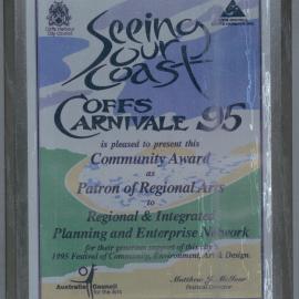 Coffs Carnivale '95 Crew Community Award