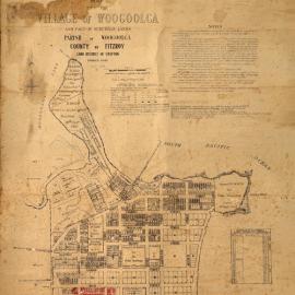 Map of the Village of Woogoolga, 1933