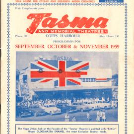 Tasma & Memorial Theatre Programme, September to November 1959