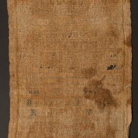 Sara McClymont's sampler, 1836