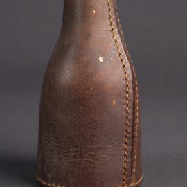Leather shaker used for 'Murrumbidgee Pool', c. 1920s
