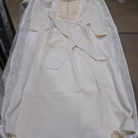 Wedding dress, Veil and Headpiece, c. 1970s