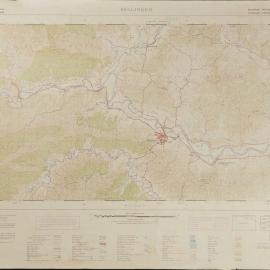 Topographic map of Bellingen, 1967