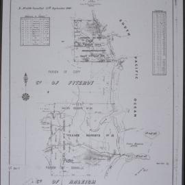Map of Parishes of Coff and Bonville Reserves, 1882