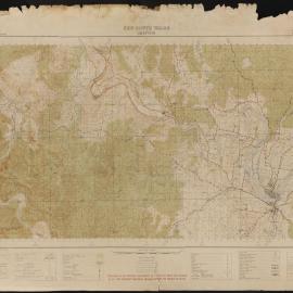 Topographic map of Grafton, 1942