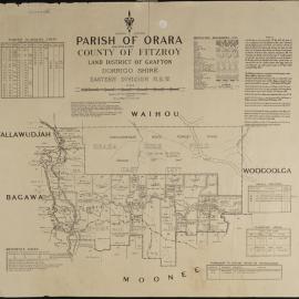 Map of Parish of Orara, 1931