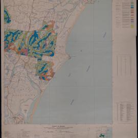 Map of Raleigh West showing Pine Creek State Forest, 1969