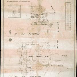 Plan of the Coffs coast, 1883
