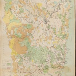 Map of Coffs Harbour Forestry District, 1965