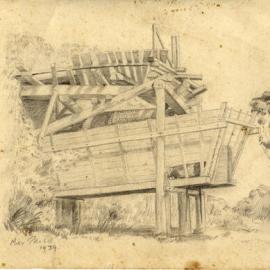 Sketch of gravel crusher