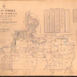 Map of Parish of Tyndale, 1958