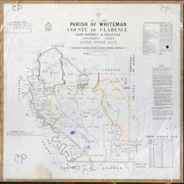 Map of Parish of Whiteman, 1961