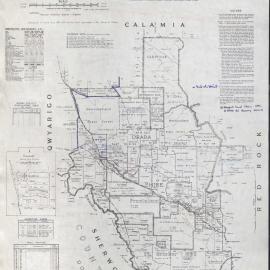 Map of Parish of Dundoo, 1953