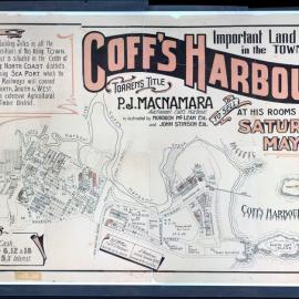 Coff's Harbour land sale poster, 1909