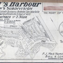 Coff's Harbour: Rodger's Subdivision, 1916