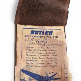 Butler Air Transport fare book