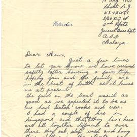 Letter from Pte. S. J. Short, 19 August 1941