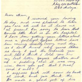 Letter from Pte. S. J. Short, 28 November 1941