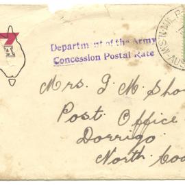 Envelope addressed to Mrs I. M. Short, 17 June 1941