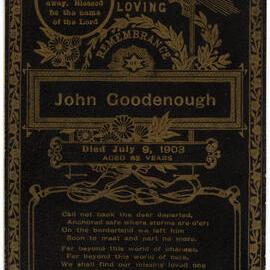 Mourning Card for John Goodenough, 9 July 1903