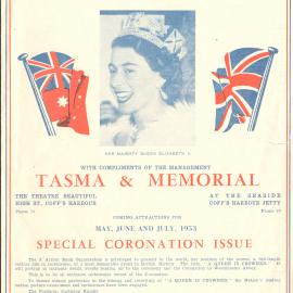 Tasma & Memorial Theatre programme, May to July 1953
