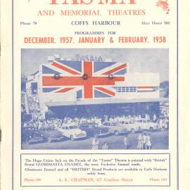 Tasma & Memorial Theatre programme, December 1957 to February 1958