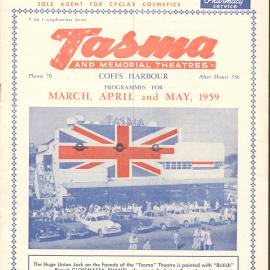Tasma & Memorial Theatre programme, March to May 1959