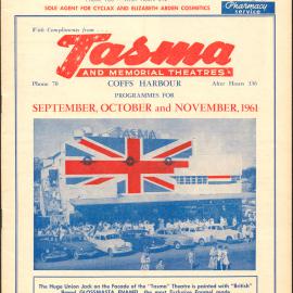 Tasma & Memorial Theatre programme, September to November 1961