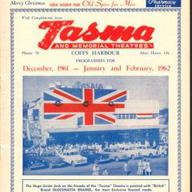 Tasma & Memorial Theatre programme, December 1961 to February 1962