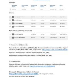 Letter and Notes on early Coffs Harbour