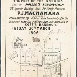 Coff's Harbour land sale, 1906
