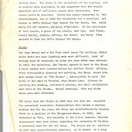 Early History of the Coffs Harbour Art Group