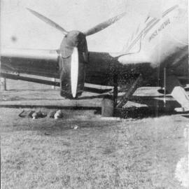 Aeroplane 'Lawrence Hargrave' at Coffs Harbour, 20 May 1937  