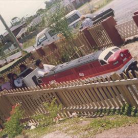Ridable miniature railway, Raj Mahal, Woolgoolga, 1990