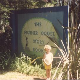 Mother Goose display, Storyland Gardens, mid-1980s