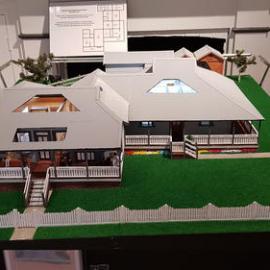 Model of the Historical Coffs Harbour Courthouse and Police Residence