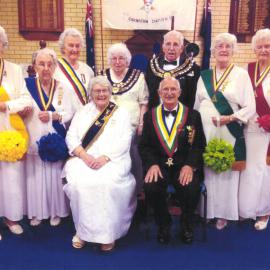 Order of the Eastern Star Worthy District Grand Matron & Patron with office bearers, 2013 - 2014