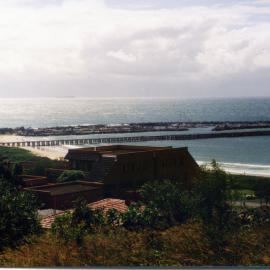 Coffs Jetty and Beach from Victoria Street lookout, 18 March 1992