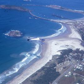 Jodel flying over Coffs Harbour, 1968
