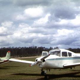 Barry Abbott with two aircraft, 1967