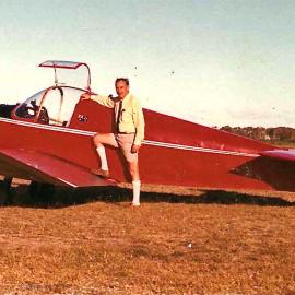 Robin Jelliffe with a Jodel D11, 1972