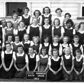 Coffs Harbour Primary School sixth grade, 1953