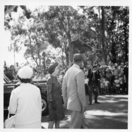 The Queen and Prince Philip meet the crowd, 11 April 1970