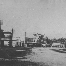 Early street of shop fronts, Coffs Harbour