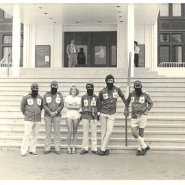 Banana Republic troops at Parliament House, 1979