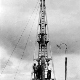 Pile driver at Jetty Pier