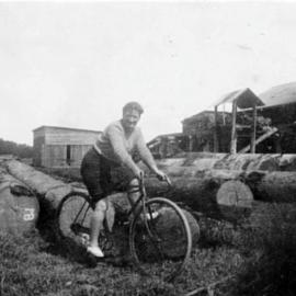 Woman on bicycle