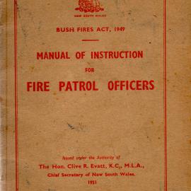 Manual of Instruction for Fire Patrol Officers, 1951