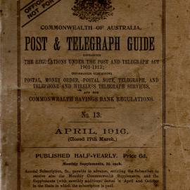 Post & Telegraph Guide, No. 13, 1916